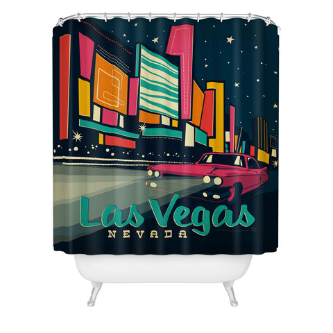 Anderson Design Group Las Vegas Shower Curtain