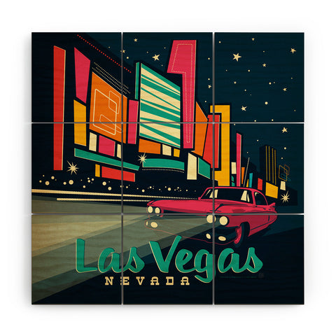 Anderson Design Group Las Vegas Wood Wall Mural