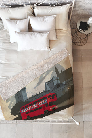 Anderson Design Group London Fleece Throw Blanket