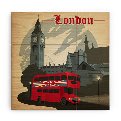 Anderson Design Group London Wood Wall Mural