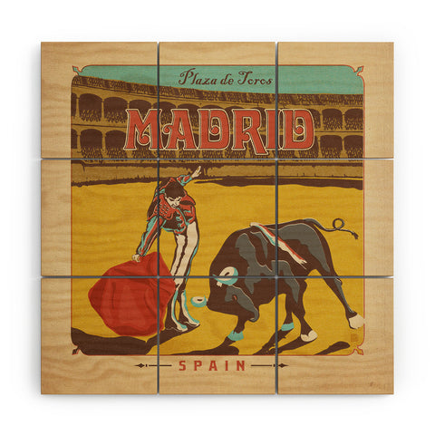 Anderson Design Group Madrid Wood Wall Mural