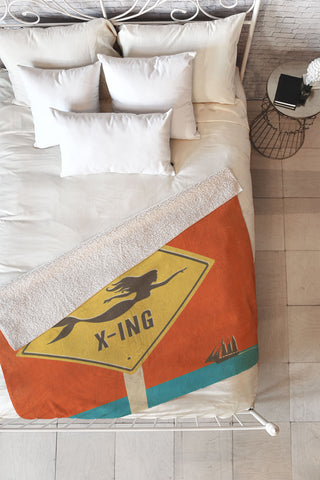 Anderson Design Group Mermaid X Ing Fleece Throw Blanket