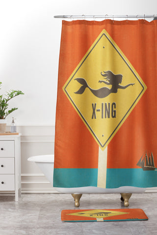 Anderson Design Group Mermaid X Ing Shower Curtain And Mat