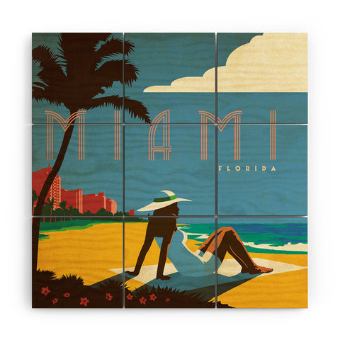 Anderson Design Group Miami Wood Wall Mural