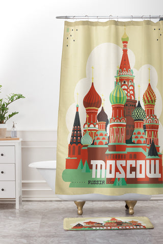 Anderson Design Group Moscow Shower Curtain And Mat