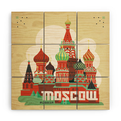 Anderson Design Group Moscow Wood Wall Mural