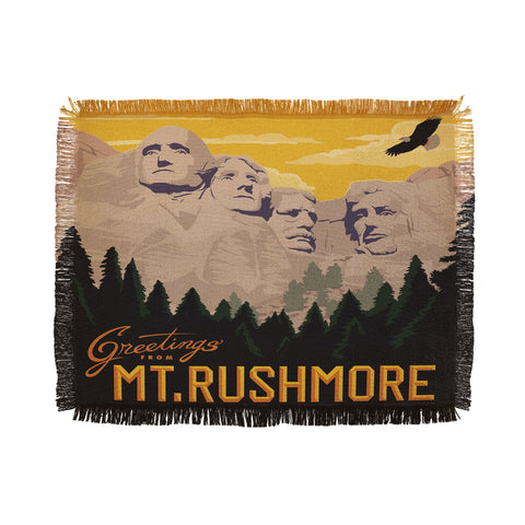 Anderson Design Group Mt Rushmore Throw Blanket