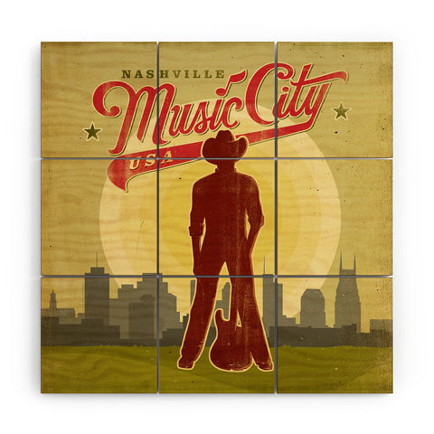 Anderson Design Group Music City Wood Wall Mural