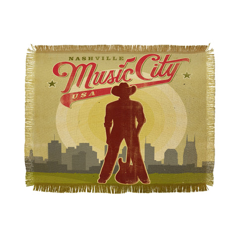 Anderson Design Group Music City Throw Blanket