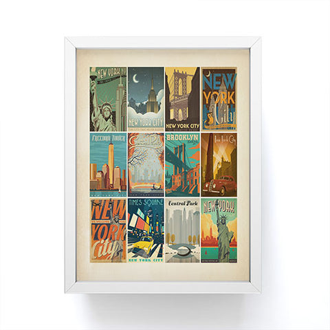 Anderson Design Group New York City Multi Image Print Framed Mini Art Print