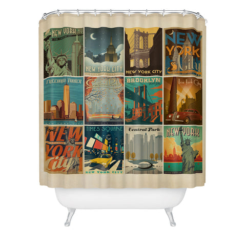 Anderson Design Group New York City Multi Image Print Shower Curtain