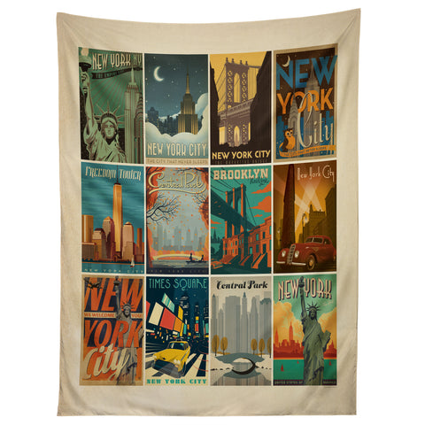Anderson Design Group New York City Multi Image Print Tapestry