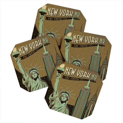 Anderson Design Group New York Coaster Set