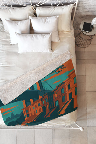 Anderson Design Group NYC Brooklyn Fleece Throw Blanket