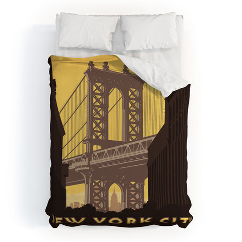 Anderson Design Group NYC Manhattan Bridge Duvet Cover