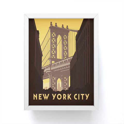 Anderson Design Group NYC Manhattan Bridge Framed Mini Art Print