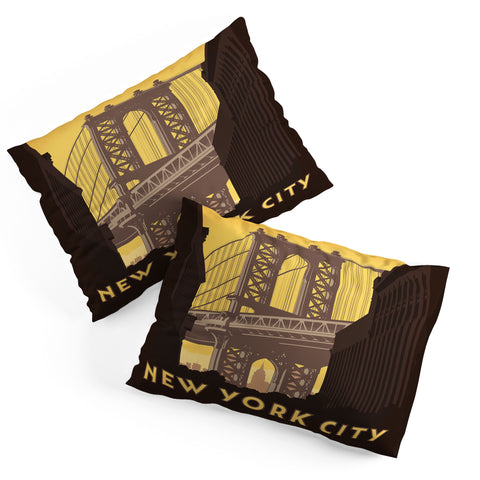 Anderson Design Group NYC Manhattan Bridge Pillow Shams