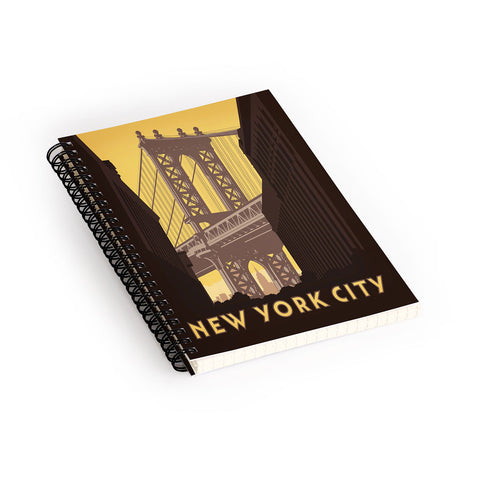 Anderson Design Group NYC Manhattan Bridge Spiral Notebook