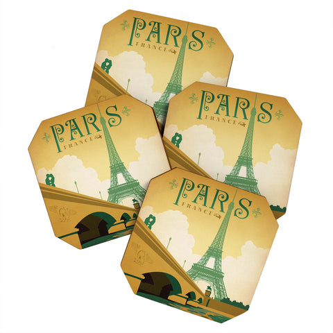 Anderson Design Group Paris Coaster Set