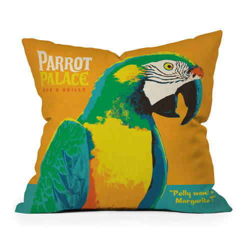 Anderson Design Group Parrot Palace Throw Pillow