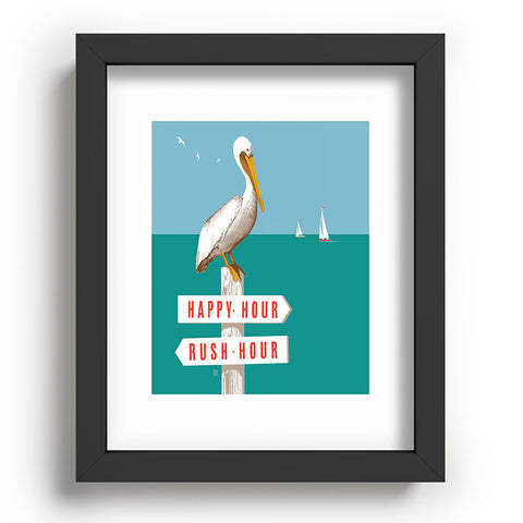 Anderson Design Group Pelican On Rush Hour Happy Hour Sign Recessed Framing Rectangle