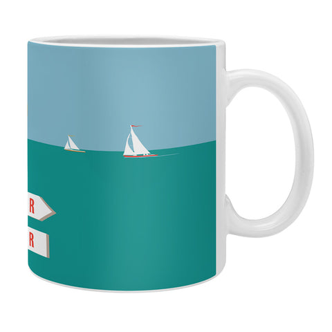 Anderson Design Group Pelican On Rush Hour Happy Hour Sign Coffee Mug