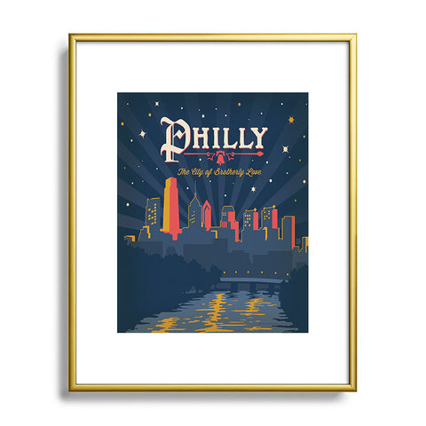 Anderson Design Group Philly Metal Framed Art Print