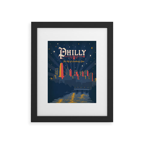 Anderson Design Group Philly Framed Art Print