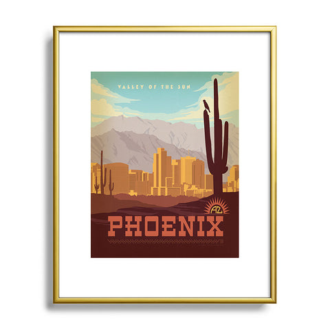 Anderson Design Group Phoenix Metal Framed Art Print
