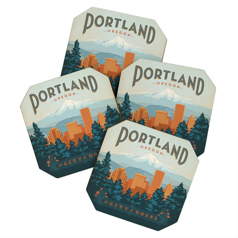 Anderson Design Group Portland Coaster Set