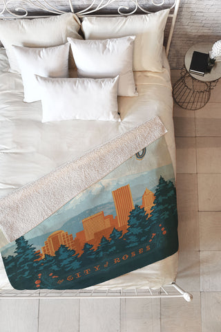 Anderson Design Group Portland Fleece Throw Blanket