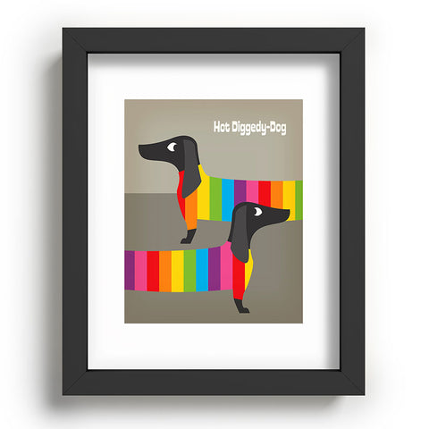 Anderson Design Group Rainbow Dogs Recessed Framing Rectangle