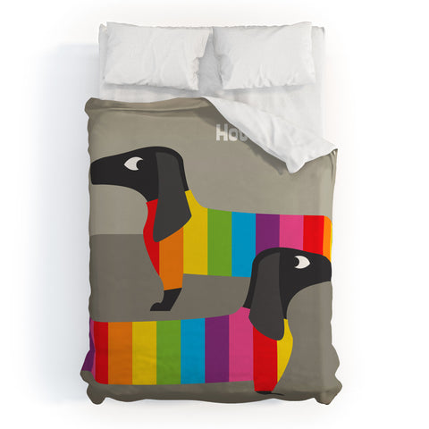 Anderson Design Group Rainbow Dogs Duvet Cover