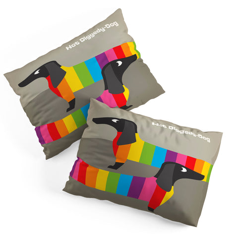 Anderson Design Group Rainbow Dogs Pillow Shams