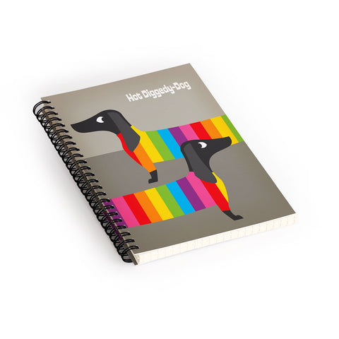Anderson Design Group Rainbow Dogs Spiral Notebook