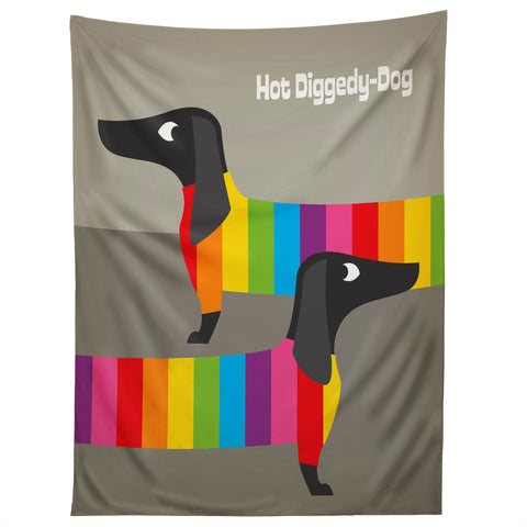 Anderson Design Group Rainbow Dogs Tapestry
