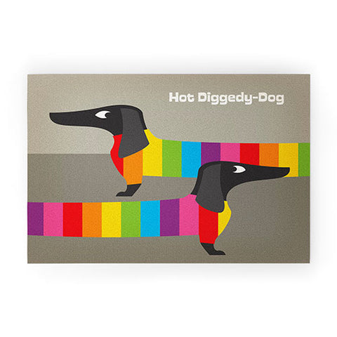 Anderson Design Group Rainbow Dogs Welcome Mat