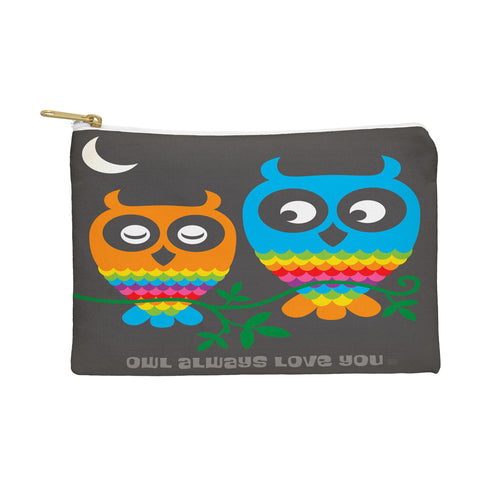 Anderson Design Group Rainbow Owls Pouch