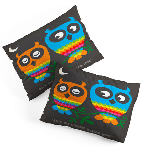 Anderson Design Group Rainbow Owls Pillow Shams