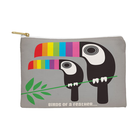 Anderson Design Group Rainbow Toucans Pouch