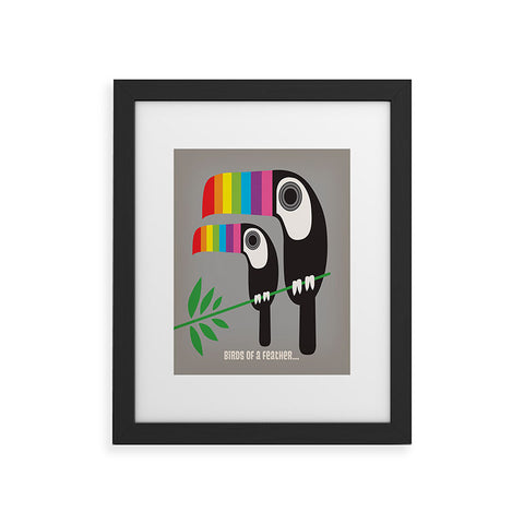 Anderson Design Group Rainbow Toucans Framed Art Print