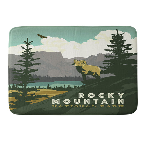 Anderson Design Group Rocky Mountain National Park Memory Foam Bath Mat