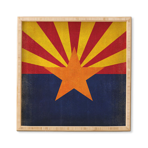 Anderson Design Group Rustic Arizona State Flag Framed Wall Art