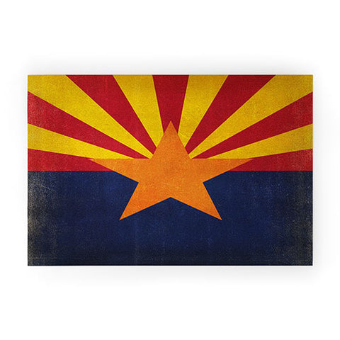 Anderson Design Group Rustic Arizona State Flag Welcome Mat