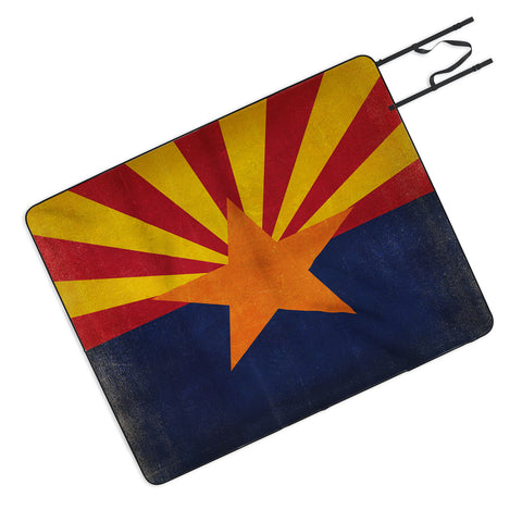 Anderson Design Group Rustic Arizona State Flag Picnic Blanket
