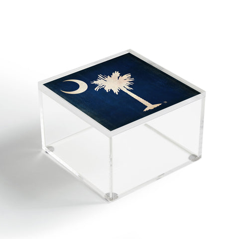 Anderson Design Group Rustic South Carolina State Flag Acrylic Box
