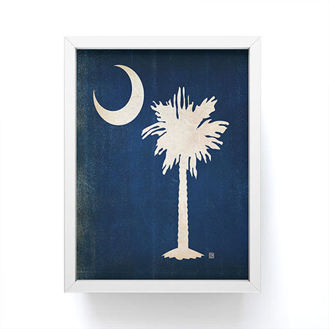 Anderson Design Group Rustic South Carolina State Flag Framed Mini Art Print