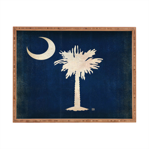 Anderson Design Group Rustic South Carolina State Flag Rectangular Tray
