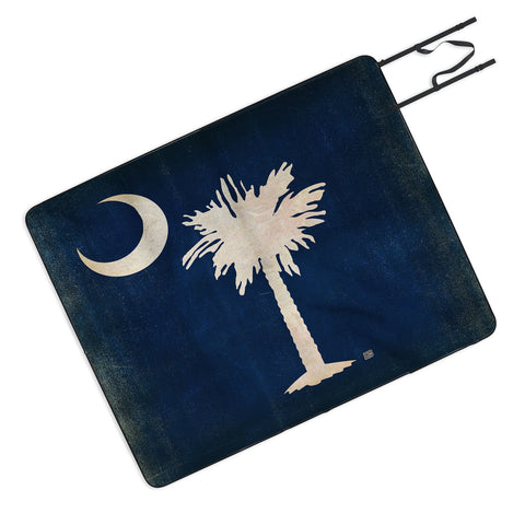 Anderson Design Group Rustic South Carolina State Flag Picnic Blanket