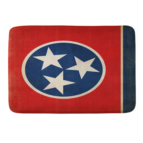 Anderson Design Group Rustic Tennessee State Flag Memory Foam Bath Mat